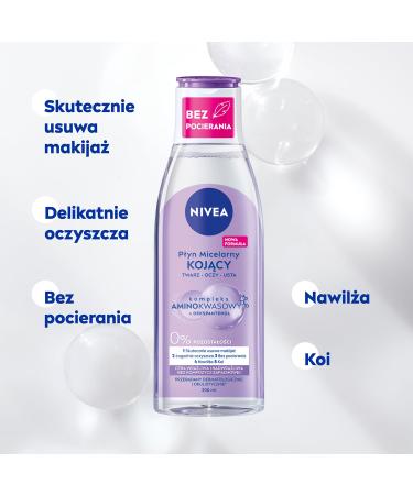 Nivea Calming Micellar Fluid 200ml - Amino Acid Complex & Dexpanthenol for Sensitive Skin | Odorless 1 Pack - Buy Online on GoSupps.com