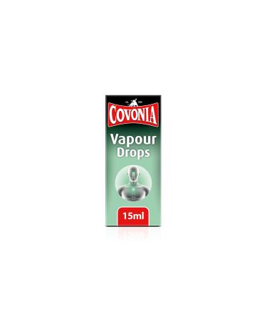 Covonia Vapour Drops 15ml contains menthol and peppermint oil which relieve nasal congestion and catarrh