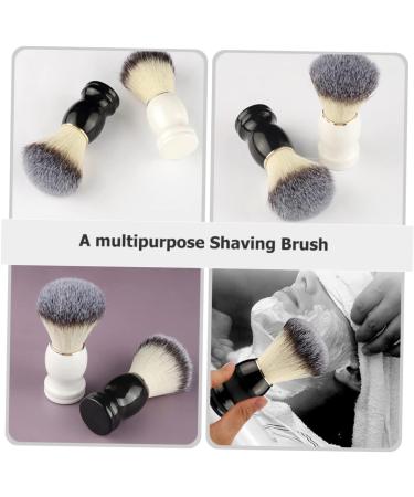 Beaupretty Manual Shaving Brush Set - 2 Portable Soap Cleaning Accessories for Beard & Hairdressing Salon - Buy Online on GoSupps.com