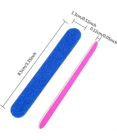 Nail Files 180/240 Grit Disposable Nail File Set 100 PC Double Sided Emery Boards for Nails Styling Tools for Home and Salon Professional Use - Buy Online on GoSupps.com