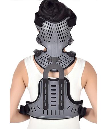 Cervical Thoracic Orthosis Adjustable Head Neck Chest Brace - Joint Support & Rehabilitation for Men & Women | Includes Cervical Traction Device - Unity Size Black - Buy Online on GoSupps.com