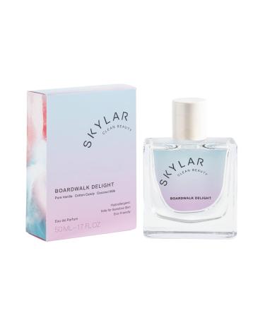 Skylar Boardwalk Delight Eau de Parfum - Hypoallergenic & Clean Perfume for Women & Men Vegan & Safe for Sensitive Skin - Notes of Cotton Candy Vanilla & Coconut Milk - 50mL /1.7 Fl oz