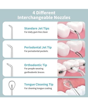 JIMOK Portable Water Flosser - Mini Cordless Oral Irrigator for Teeth & Braces Care | 4 Modes Telescopic Tank IPX8 Waterproof | Ideal for Home & Travel - Buy Online on GoSupps.com