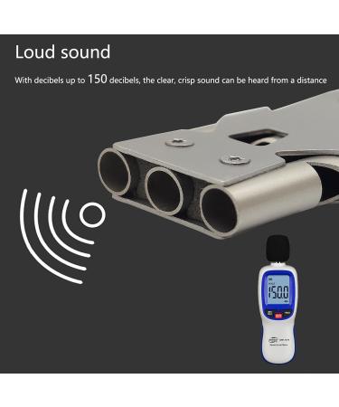 Wanyig 2-Piece 150dB Emergency Whistle Pipe - Stainless Steel Survival Signal Pipe with Keychain | Black & Silver Triller for Sports & Rescue - Buy Online on GoSupps.com