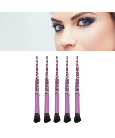 5-Piece Purple Handles Makeup Brushes Set - Eye Shadow & Concealer Beauty Tools for Flawless Makeup - Buy Online on GoSupps.com