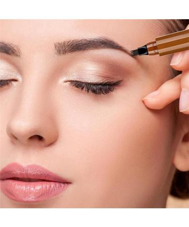 2Pcs NEW Giphogantic 3D Waterproof Microblading Eyebrow Pen - 4 Tip Eyebrow Pencil Precision Waterproof Brow Pen 3d Waterproof Microblading Eyebrow Pen Lacison Eyebrow (Black) - Buy Online on GoSupps.com