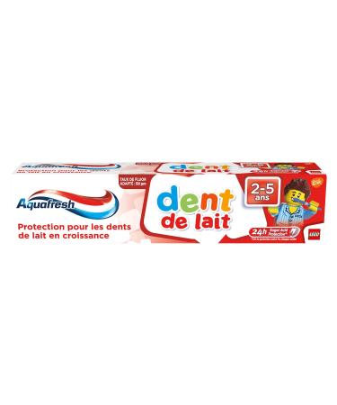 Aquafresh Toothpaste for Milk Teeth, For Children Aged 2 to 5 Years, Mild Mint Flavor Suitable for Children, 50 ml