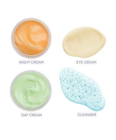 Earth To Skin Super Fruits Starter Set - Exfoliating Cleanser Citrus Gel Cream Avocado Mask & Brightening Eye Cream - International Shipping Available - Buy Online on GoSupps.com