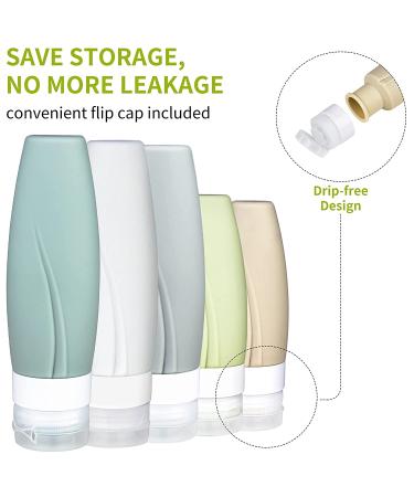13-Pack Silicone Travel Bottles Set | TSA-Approved Leak-Proof Toiletries for Shampoo, Conditioner, Lotion, Body Wash | Travel Size Bottles for Toiletries - Buy Online on GoSupps.com