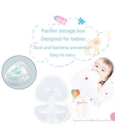 8-Piece Transparent Pacifier Storage Box Set - Portable & Dustproof Baby Organizer for Young Girls - Buy Online on GoSupps.com