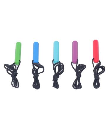 5-Piece Silicone Baby Teething Necklace - Crystal Oral Motor Aids for Soothing Teething Pain | International Shipping - Buy Online on GoSupps.com