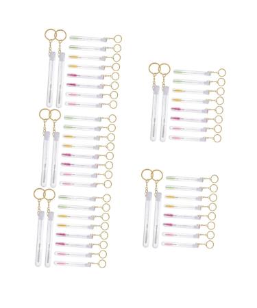 Mipcase Lash Extension Supplies 50 pcs Lash with Wands Tubes Eyelash Mascara Women Crystal Girl Mascarades Test for