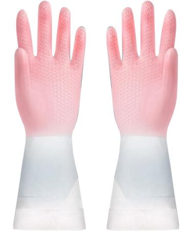 Household Gloves Durable Waterproof Latex Household Gloves Wide Application for Shopping Malls Medium Pink - Buy Online on GoSupps.com