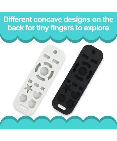 2 Pack PRONY Silicone Remote Control Teething Toys for Baby 3+ Months - Sensory Teether for Toddler Boy and Girl - Buy Online on GoSupps.com