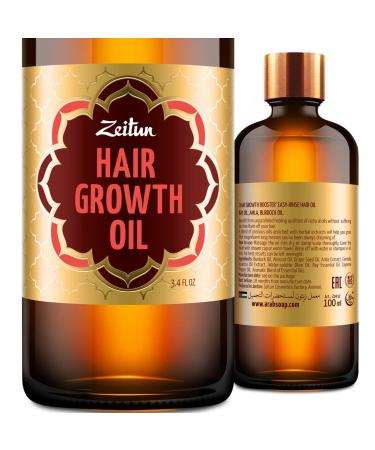 Hair Growth Oil | Premium Hair Growth & Thickness Booster Serum for Women & Men | Organic & Vegan Anti Hair Loss Oil Treatment with Castor  Amla  Bay  Burdock Oils & Vitamin E | Easy-Rinse Hair
