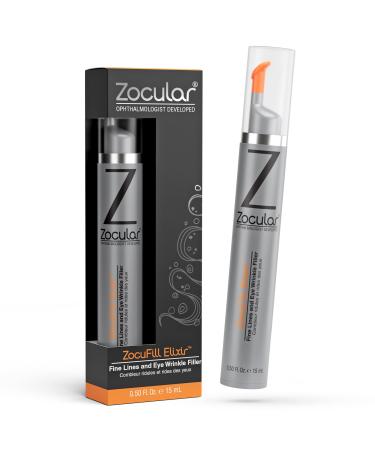 Zocufill Elixir Eye Gel and Face Serum - Eye Bags Treatment for Women and Men - Reduce the Appearance of Dark Circles  Puffy Eyes  Fine Lines and Wrinkles