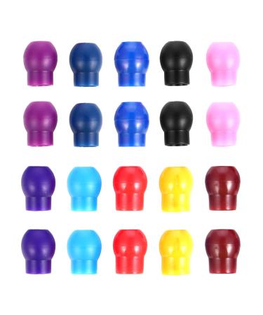 Hemobllo Replacement Stethoscope Ear Tips 10 Pairs Stethoscope Earplugs Soft-Sealing Stethoscope Ear Pieces Replacement Earplugs Only for Stethoscope with Fixed Metal Parts Random Color