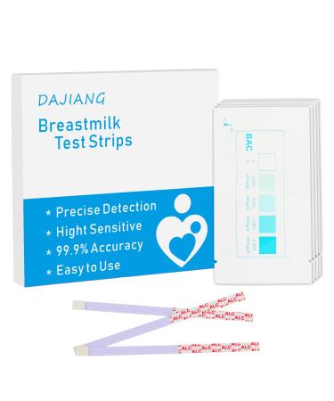 DAJIANG Breast Milk Alcohol Testing Strips Detect Alcohol in Breast Milk at Home Individually Wrapped Results in 2 Minutes 25-Count