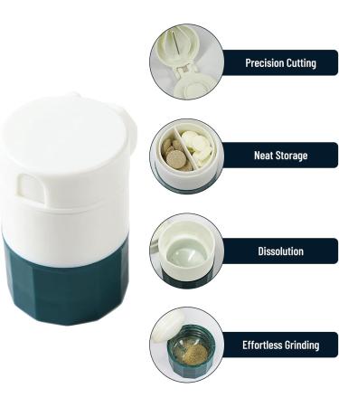 Culacos 3 in 1 Tablet Splitter Cutter & Crusher - Pink | Efficient & Convenient Tablet Management - Buy Online on GoSupps.com