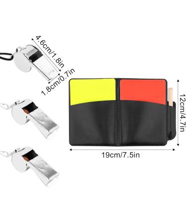 VFANDV Referee Set - Complete Football Referee Accessories with Yellow & Red Cards for Sports Coaching - Buy Online on GoSupps.com