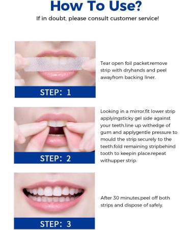 Buy Teeth Whitening Strips - 28 Sensitive Gel Strips for Fast Tooth Whitening & Yellow Stain Removal | International Shipping Available - Buy Online on GoSupps.com