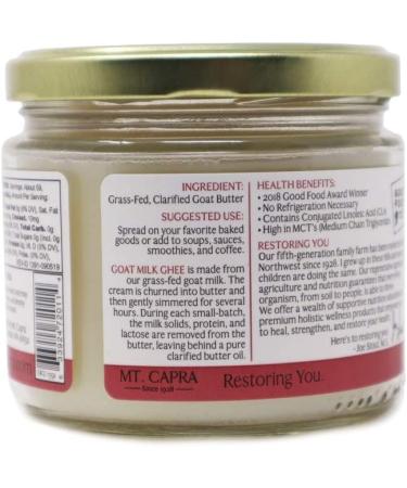 Buy Mt. Capra Goat Milk Ghee 10 fl oz - Organic, Nutritious & Delicious | Shop Now - Buy Online on GoSupps.com