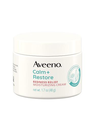 Aveeno Calm + Restore Redness Relief Moisturizing Cream 1.7 oz - Fragrance-Free for Sensitive Skin - Buy Online on GoSupps.com
