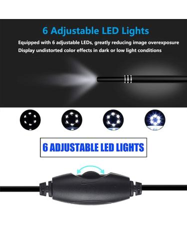 Evonature Earwax Removal Endoscope - 1080P FHD Otoscope Camera with 6 LED Lights, USB Connection - Ear Protection Tool for Android - Safe for Kids, Adults & Pets (Black) - Buy Online on GoSupps.com