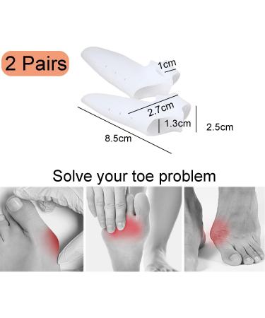 Lamkrtlp Gel Bunion Protector - 2 Pairs Big Toe Straightener & Guard for Foot Pain Relief - Buy Online on GoSupps.com