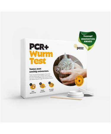 PEZZ Parascreen PCR+ Wurktest for Cats for testing on 11 frequent wormstarters and parasites including Giardia |Laboratory finding including CT value |With free laboratory shipping (PCR+ 1 piece)