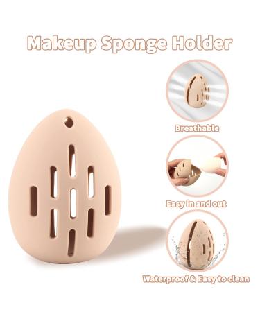 Large Silicone Makeup Brush & Sponge Holder Set - 7 Pcs Organizer for Traveling - Buy Online on GoSupps.com