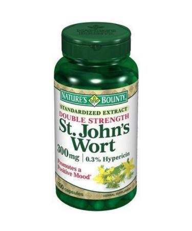 Nature's Bounty St. John's Wort 300 mg Caps, 100 ct 100 Count (Pack of 1) - Buy Online on GoSupps.com
