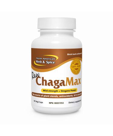 North American Herb & Spice Raw ChagaMax 90 Vegi Caps