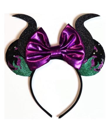 Mouse Deluxe Ears Headband Maleficent Halloween Headband For Halloween Cosplay Party Favor (2)