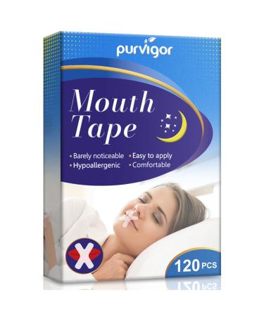Mouth Tape for Sleeping  120 Pcs  Advanced Gentle Mouth Tape  Sleep Strips for Nose Breathing  Nighttime Sleeping  Mouth Breathing and Loud Snoring