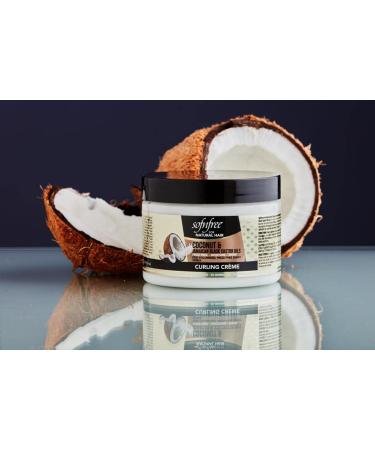 Sofn free Coconut & Jamaican Black Castor Oil Curling Cream - Best Moisturizer & Volumizer for Coily & Curly Hair - 11 Fl Oz - International Shipping Available - Buy Online on GoSupps.com