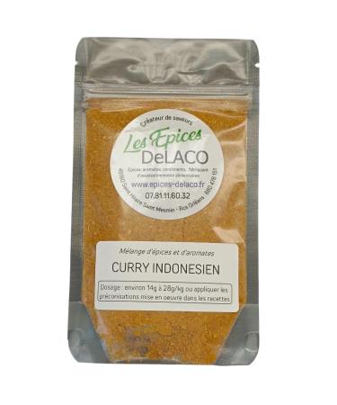 CURRY INDONESIEN 50g S ... m langes d' pices herbes aromates condiments piments pour viandes poissons l gumes marinades salades barbecue - Les EPICES DeLACO