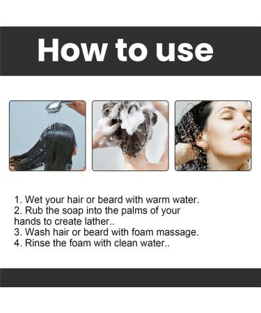  HADAVAKA Gray Hair Reversebar Moisturizing and Nourishing Hair Blackening Soap Scalp Cleansing And Care Soap Anti-Grey Bar for Shin - Buy Online on GoSupps.com