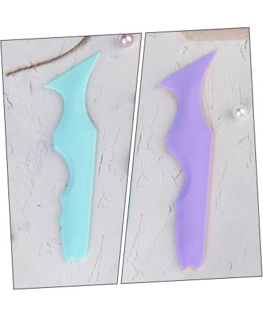 Didiseaon 3pcs Silicone Beauty Ruler Mascara Shield Guard Blue Eyeshadow Lipstick Silicone Eyebrow Aid Massage - Buy Online on GoSupps.com