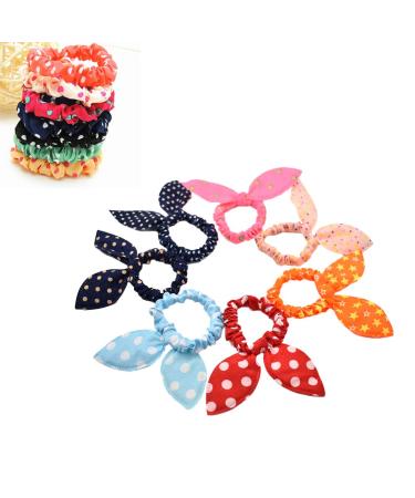 10-Piece Rabbit Ear Baby Hair Band Set - Cute Ponytail Holders & Hair Accessories for Kids - Buy Online on GoSupps.com