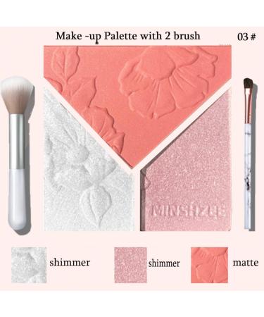 Karlor 3-in-1 Contour Palette - Highlighter Blush & Bronzer with Brushes | Perfect Makeup Contouring Powder - International Shipping - Buy Online on GoSupps.com