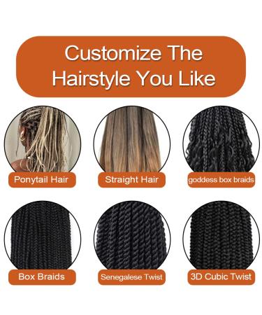 French Curly Braiding Hair 14 Inch - 8 Packs Pre Stretched for Box Braids | Bouncy Loose Wavy Spiral Curls | French Curl Crochet Braids - Extensions - Buy Online on GoSupps.com