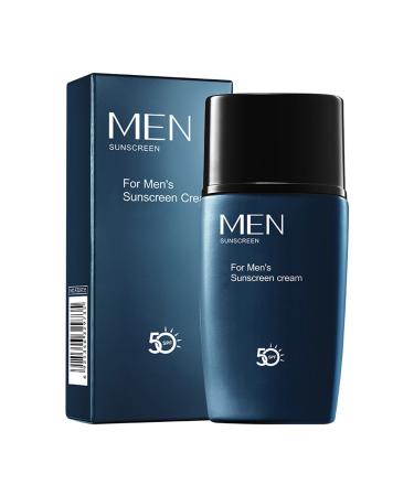 HUTVD # Men's Sunscreen Refreshing Moisturizing Non Greasy Sunscreen Isolation Care Skin Summer Sunscreen Products (Dark Blue One Size) Dark Blue One Size