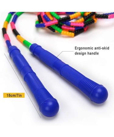 16 FT Coolrunner Double Dutch Jump Rope Set - Soft Beaded Skipping Rope for Kids & Adults - Plastic Segmented Jump Rope - Blue (2 Pack) - Buy Online on GoSupps.com
