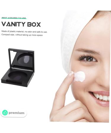 Healeved 4pcs Blush Box Eyeshadow Box Eyeshadow Supplies Empty Highlighter Case Eyeshadow Powder Plastic 5x5cm Black - Buy Online on GoSupps.com