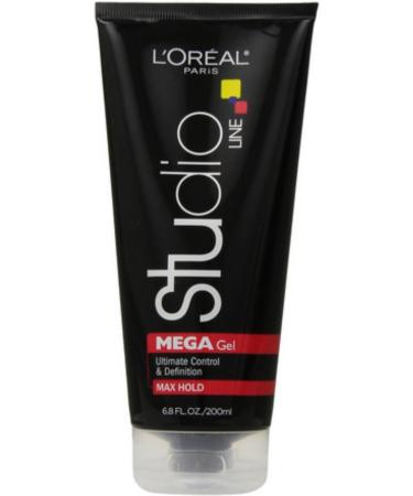 L'Oreal Studio Line Head Lock Mega Hard Hold Gel 6.80 oz (Pack of 4) Unscented Pack of 4