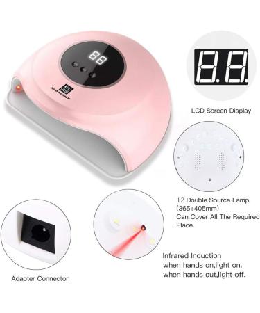 Light Curing Dryer Lamp Polish Art USB Nail Gel Machine Gel LED Nail 36W Nail Nail Lamp for Gel X (Pink One Size) One Size Pink - Buy Online on GoSupps.com