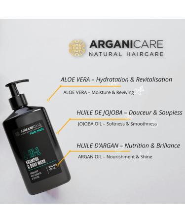 Arganicare AGN045 Argan Mens Shampoo 500 ml 2 pcs - Buy Online on GoSupps.com