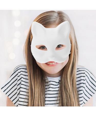 DIY Animal Masks - 2 Pack Cat Monkey & Fox Masks for Cosplay & Christmas | Paintable Masquerade Accessories - Buy Online on GoSupps.com
