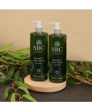 SBC Skincare Propolis & White Willow Hand Wash Luxurious and Nourishing Hand Wash for Dry or Sensitive Skin Vegan Friendly (300ml) - Buy Online on GoSupps.com